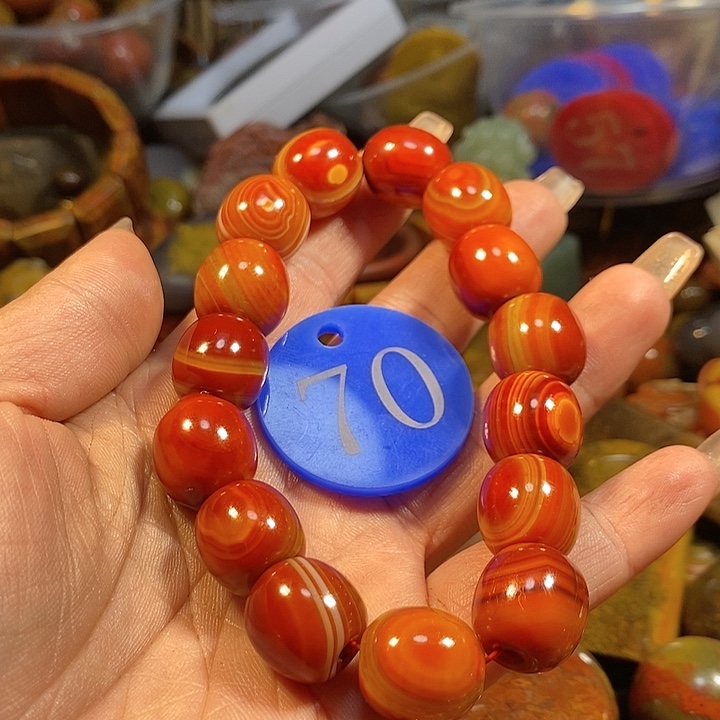 玛瑙/玉髓手链未镶嵌梦***经