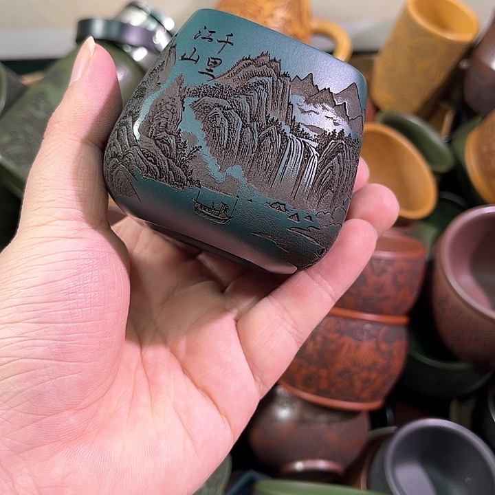 茶杯紫砂全手工紫砂主任杯