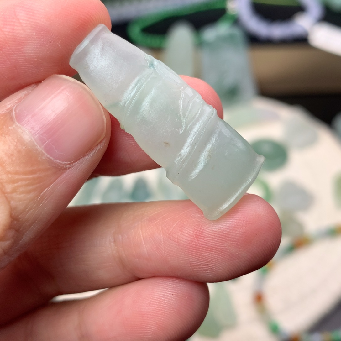 未镶嵌定制翡翠竹节