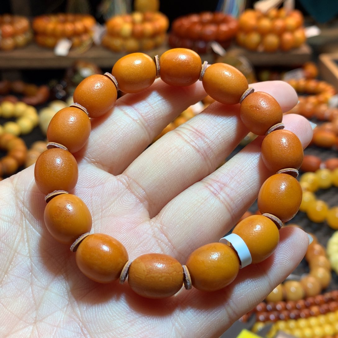 蜜蜡未镶嵌手串蜜蜡手串