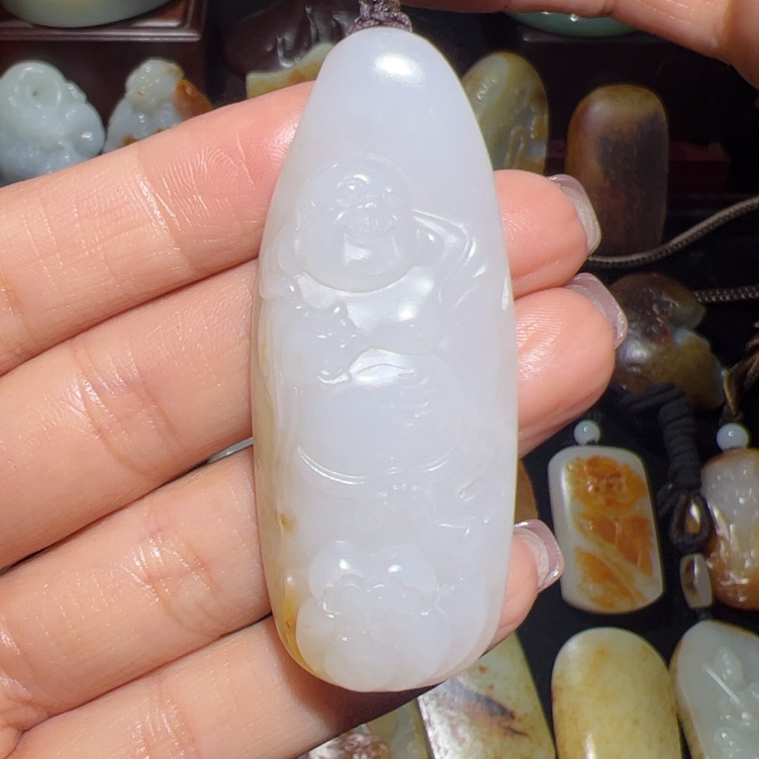 和田玉未镶嵌挂件