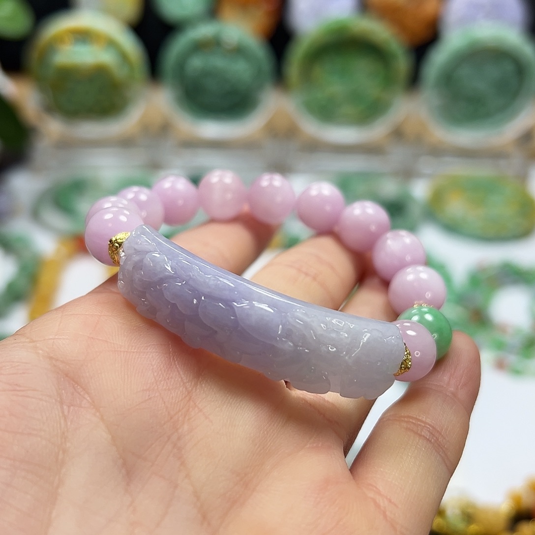 翡翠未镶嵌手链手牌