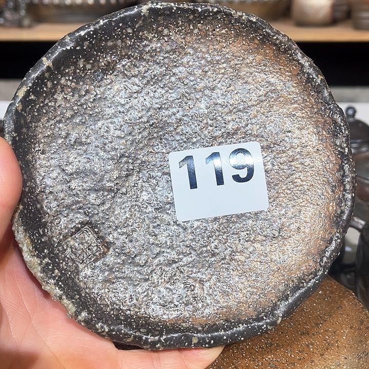 盘高温柴烧陶泥盘子