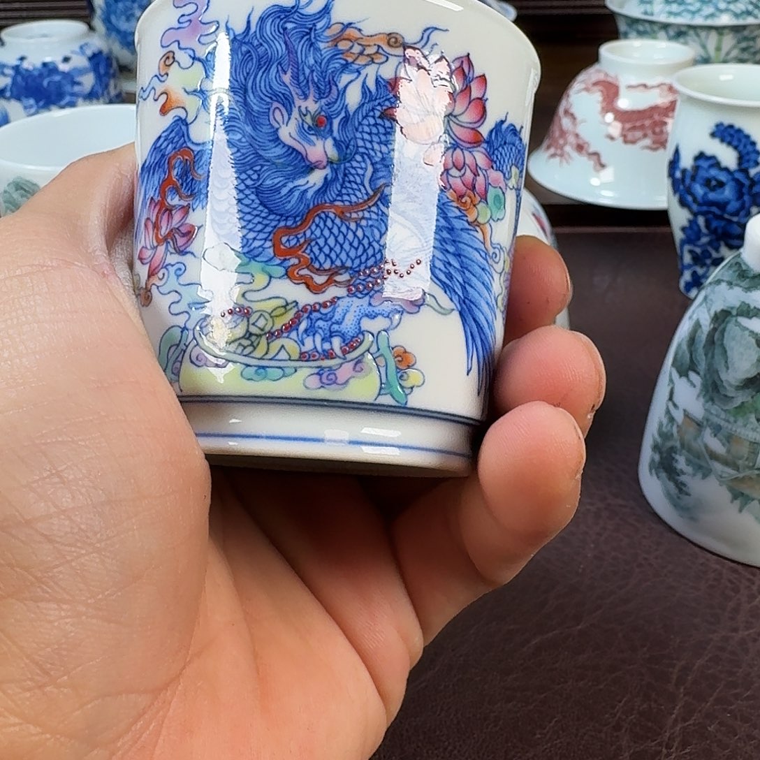 瓷片金*当代景德镇陶瓷手绘茶具