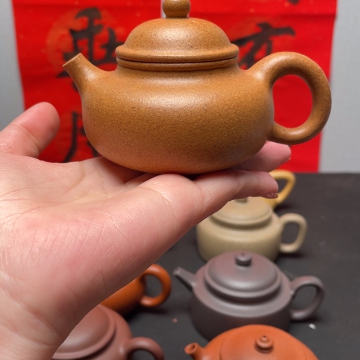 紫砂壶全手工老宕口花块