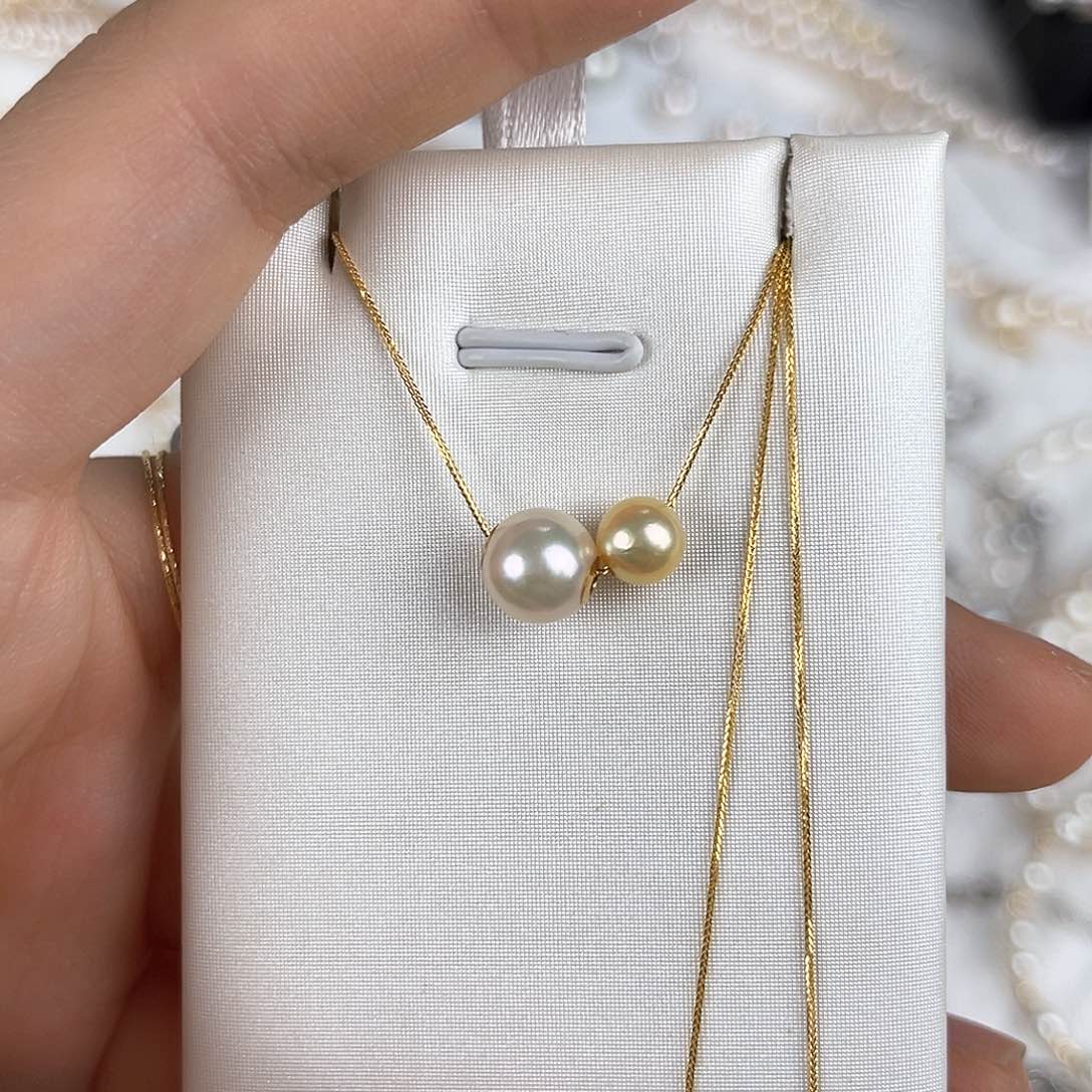 海水珍珠颈饰18K金镶嵌