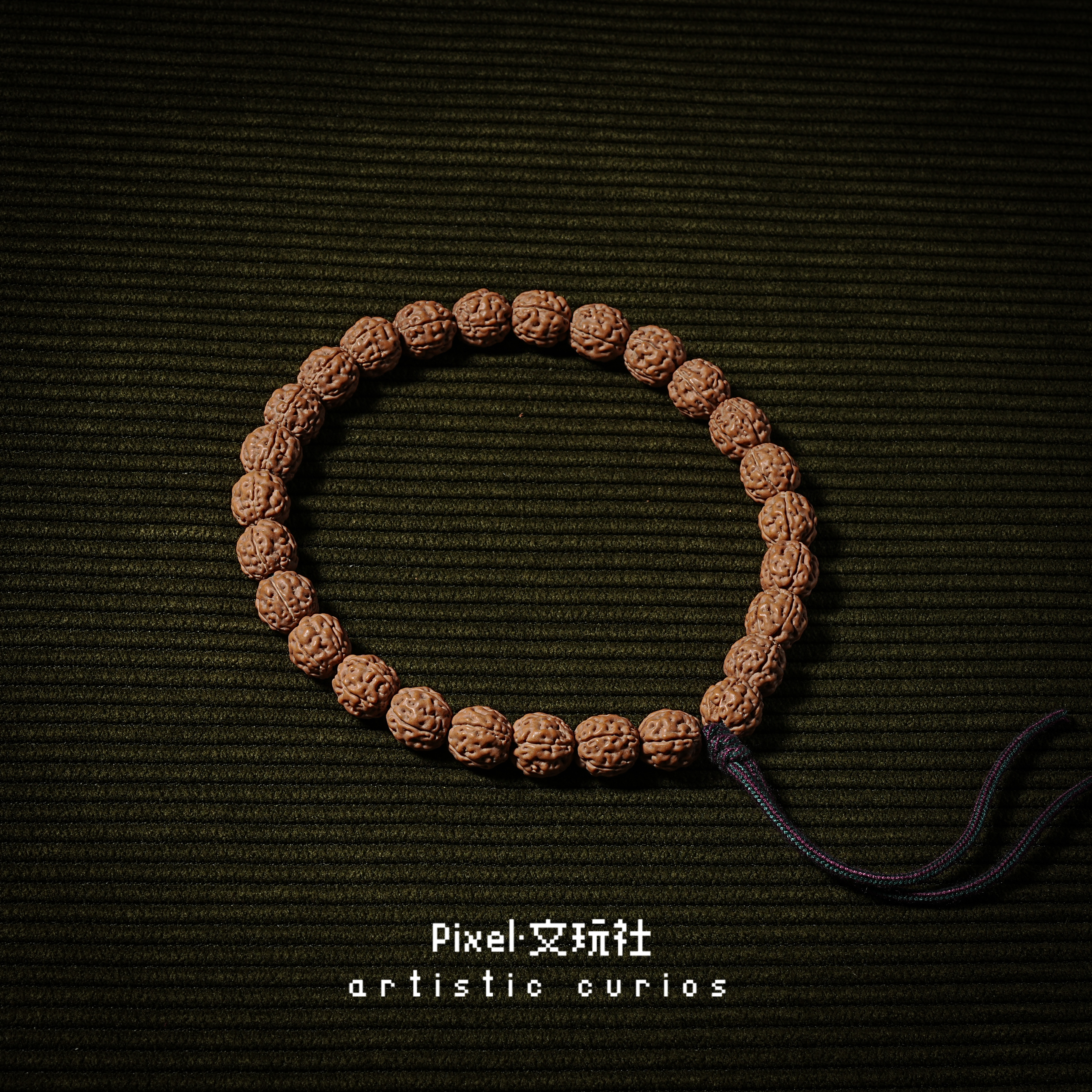 像素·文玩社【龙道】葛地利产地高桩盘龙单圈金刚菩提手持