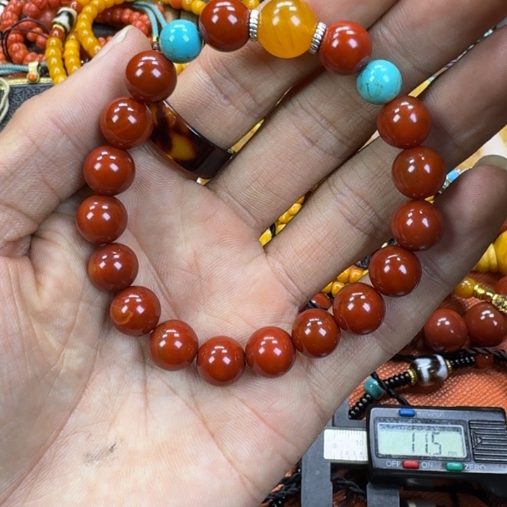 南红玛瑙未镶嵌手链