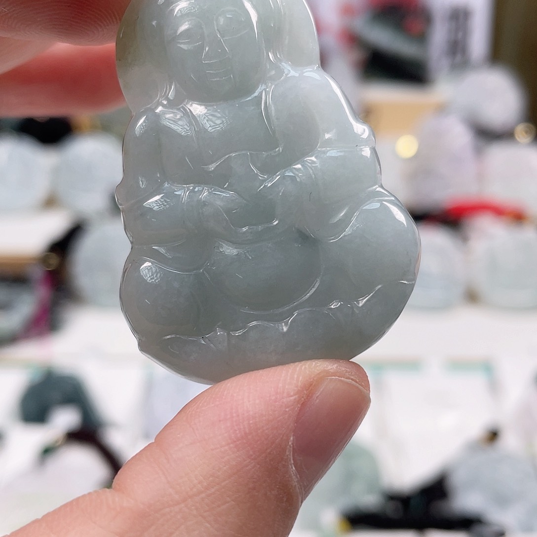 翡翠颈饰未镶嵌0858挂件