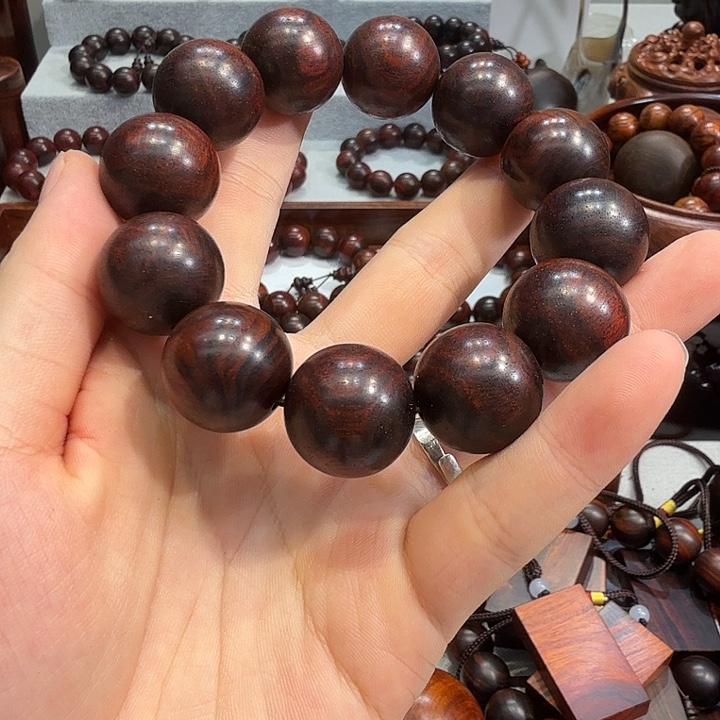 交趾黄檀（大红酸枝）手串/手链金星手串2.0