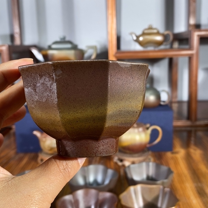 紫砂茶壶踩****音150cc主人杯 段泥