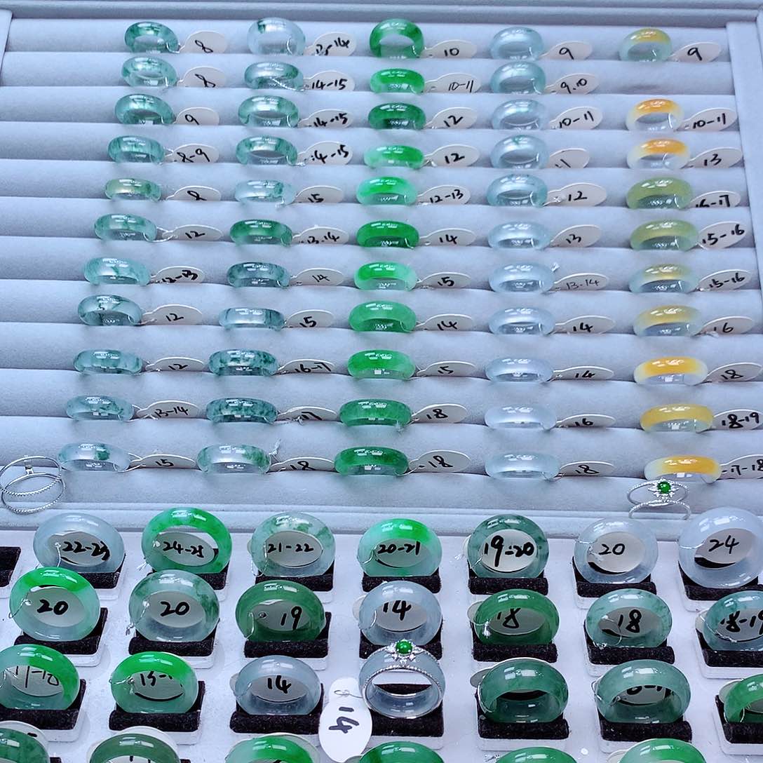 翡翠戒指未镶嵌缅甸