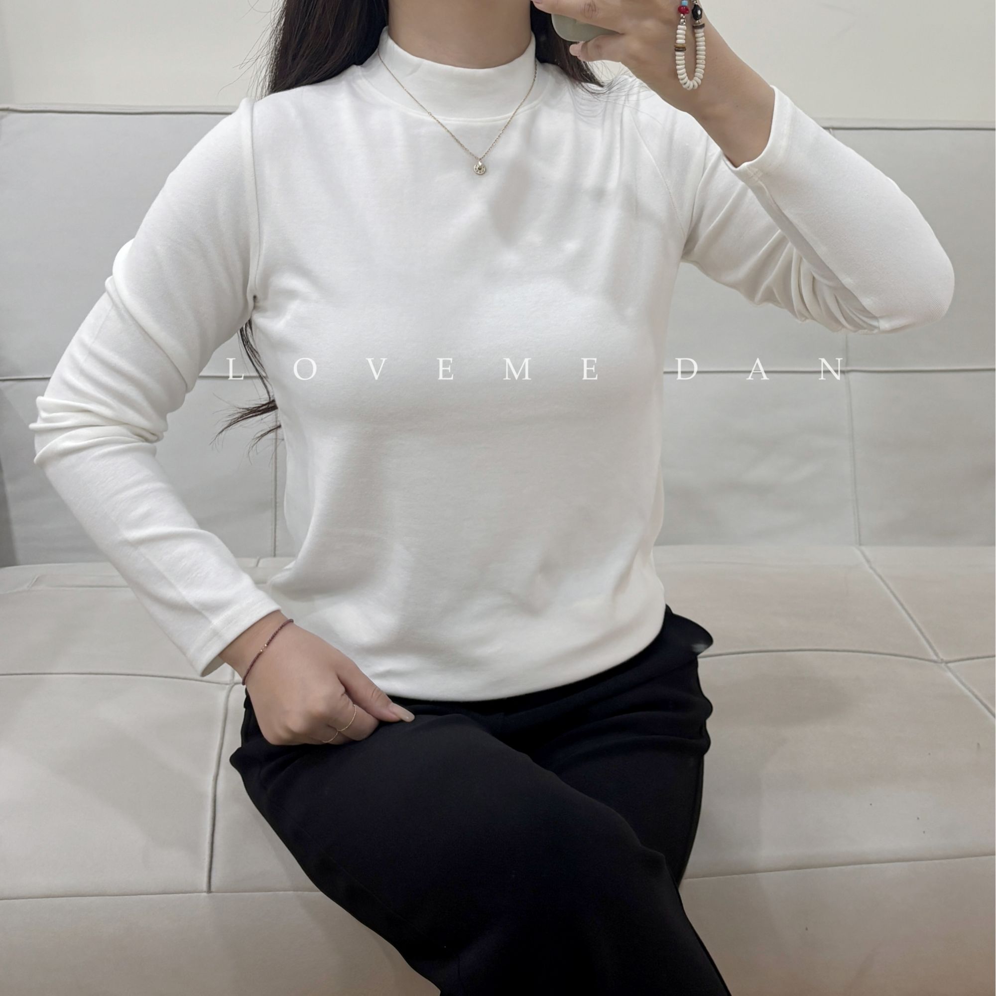 【T6068】LOVEME DAN-爱尚我女装-半高领打底T恤