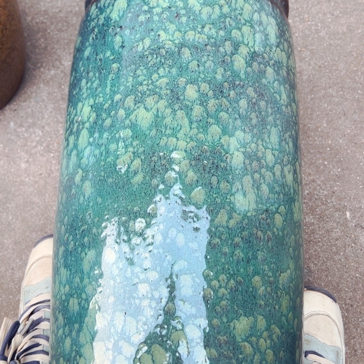 紫砂花盆高约43口约22