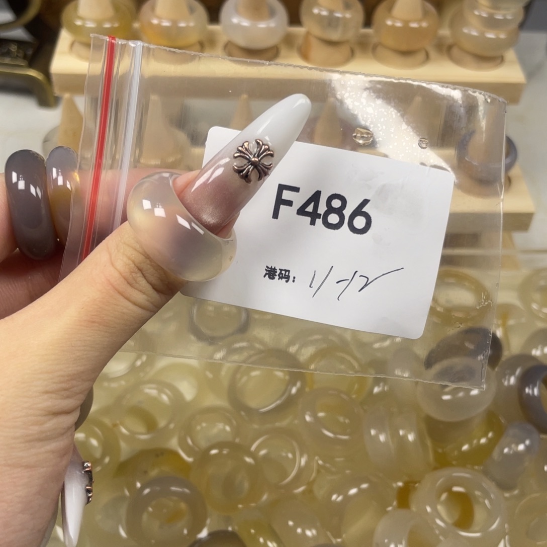 玛瑙/玉髓合金戒指486