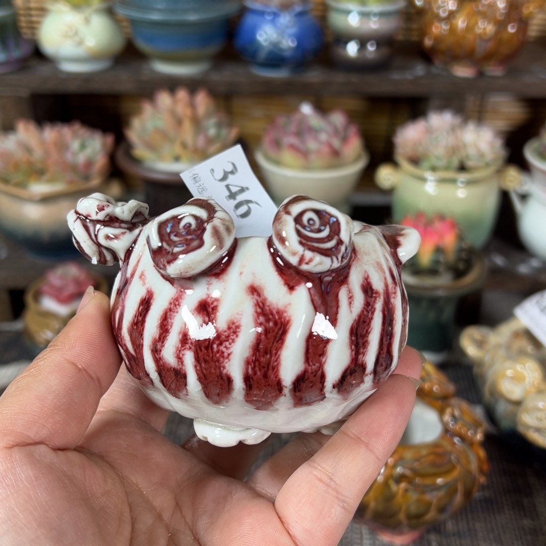 红陶景德镇手工花盆