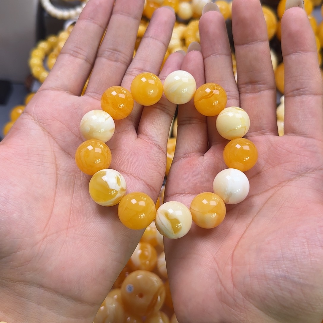 未镶嵌琥珀珠宝奇石17mm