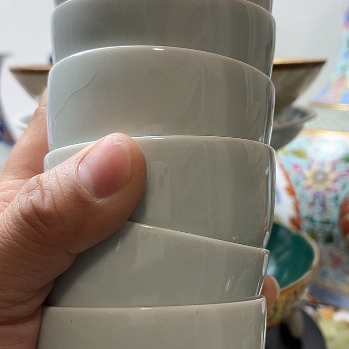 摆件督****院甜白釉 内府杯 