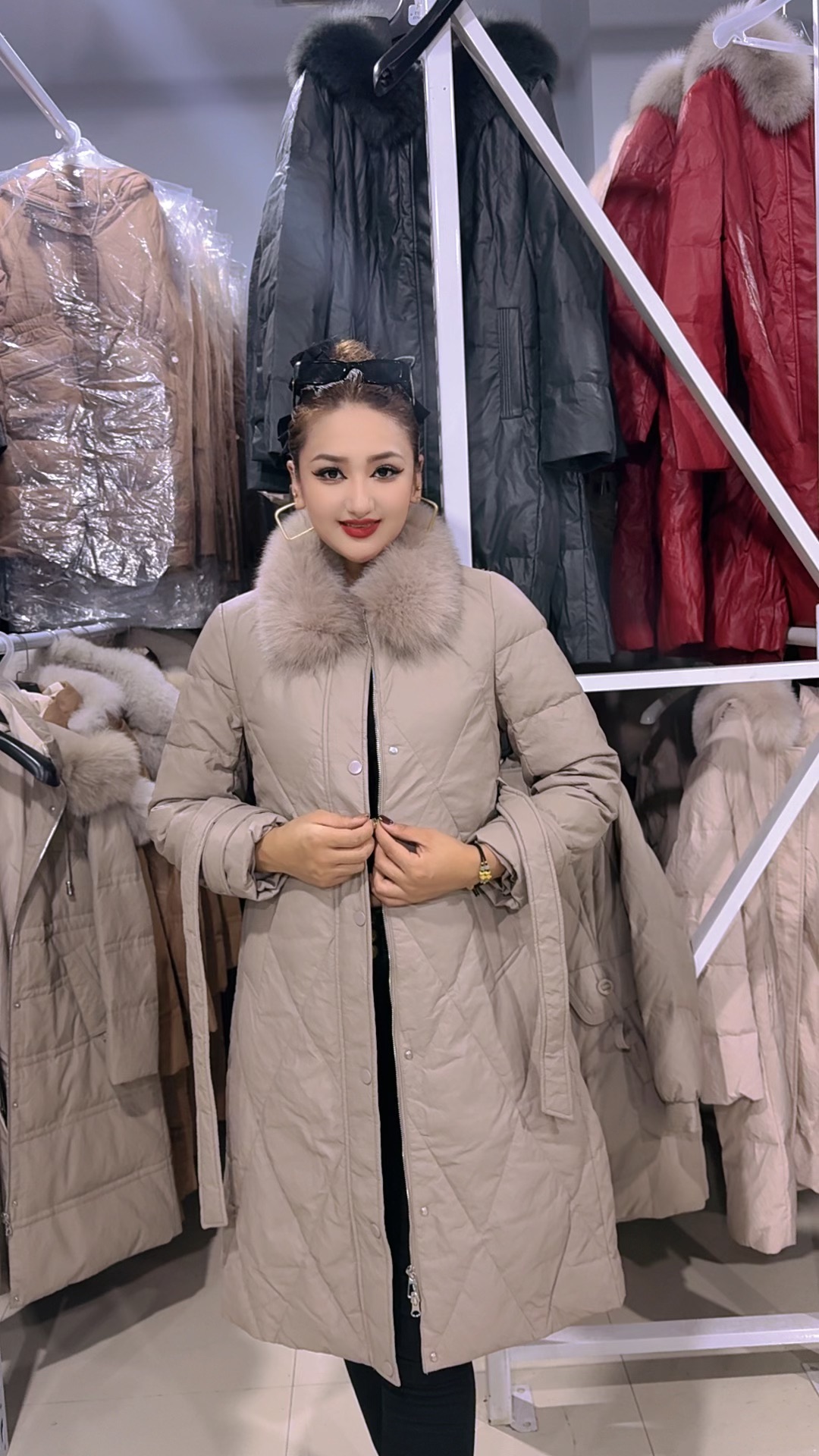 2025年秋冬加长新款高档时尚女款外套11