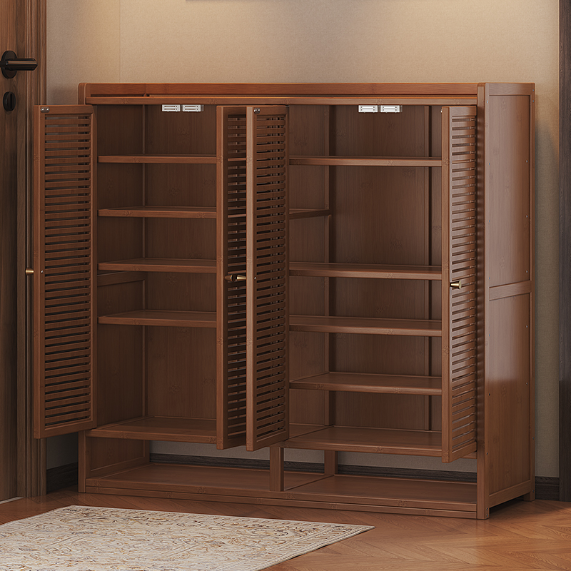 鞋柜门口多层可拆装鞋架家用简约风大容量置物架防尘多功能储物柜