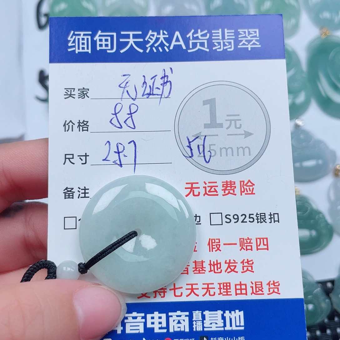 翡翠未镶嵌吊坠(不含链)