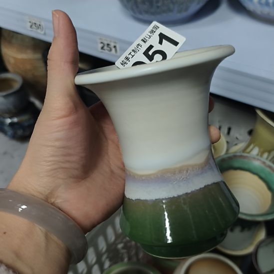 景德镇手工高温陶瓷：内8.5口高12