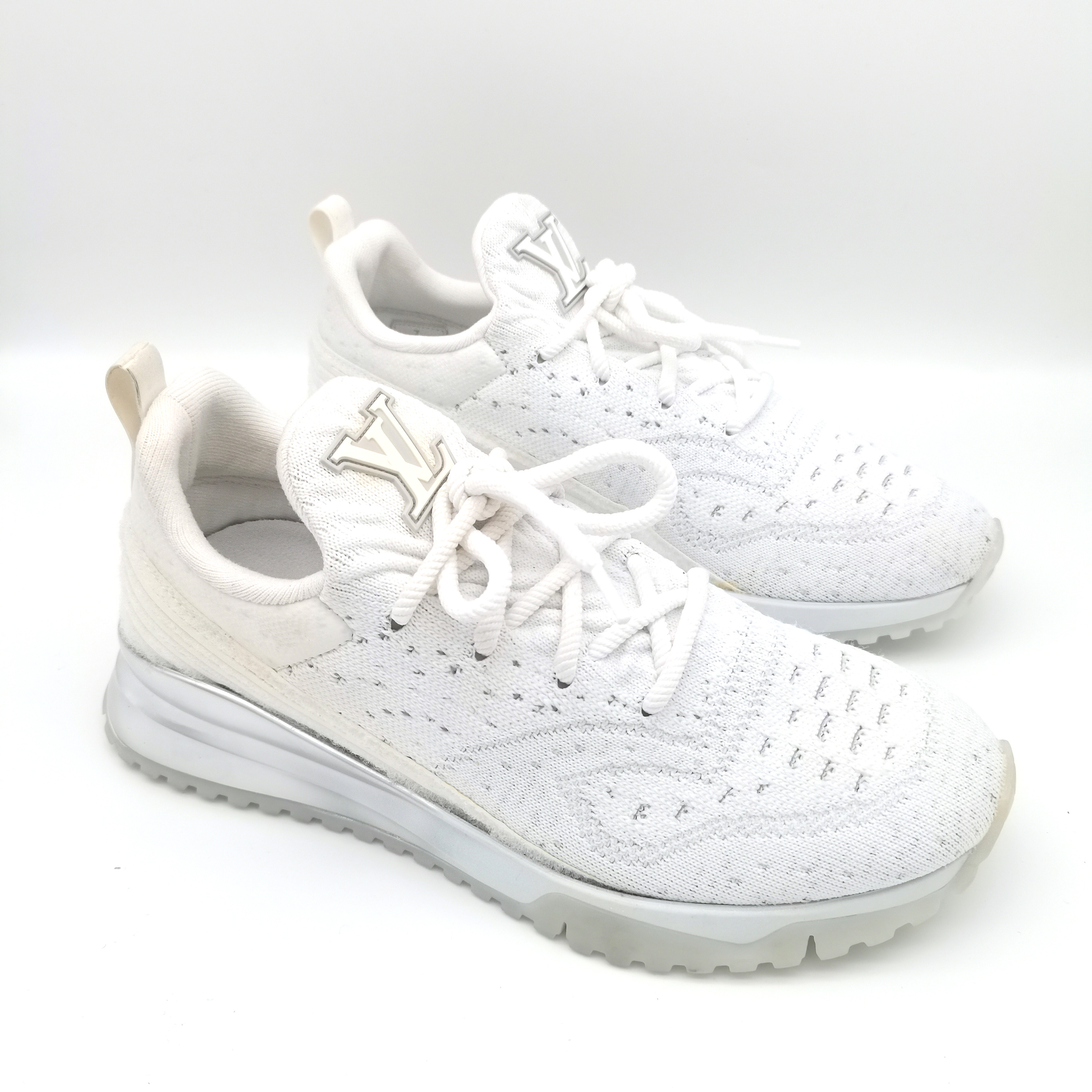 未使用 LouisVuitton/路易威登 针织刺绣碳板休闲鞋7欧VS0090微瑕