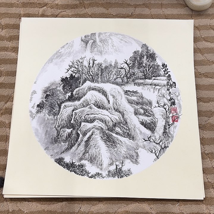 国画花鸟的翅膀是白色和50.50