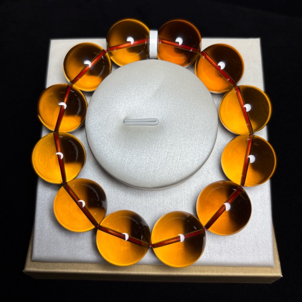 收藏级黄水晶/金红料/巴西/财富19mm15mm