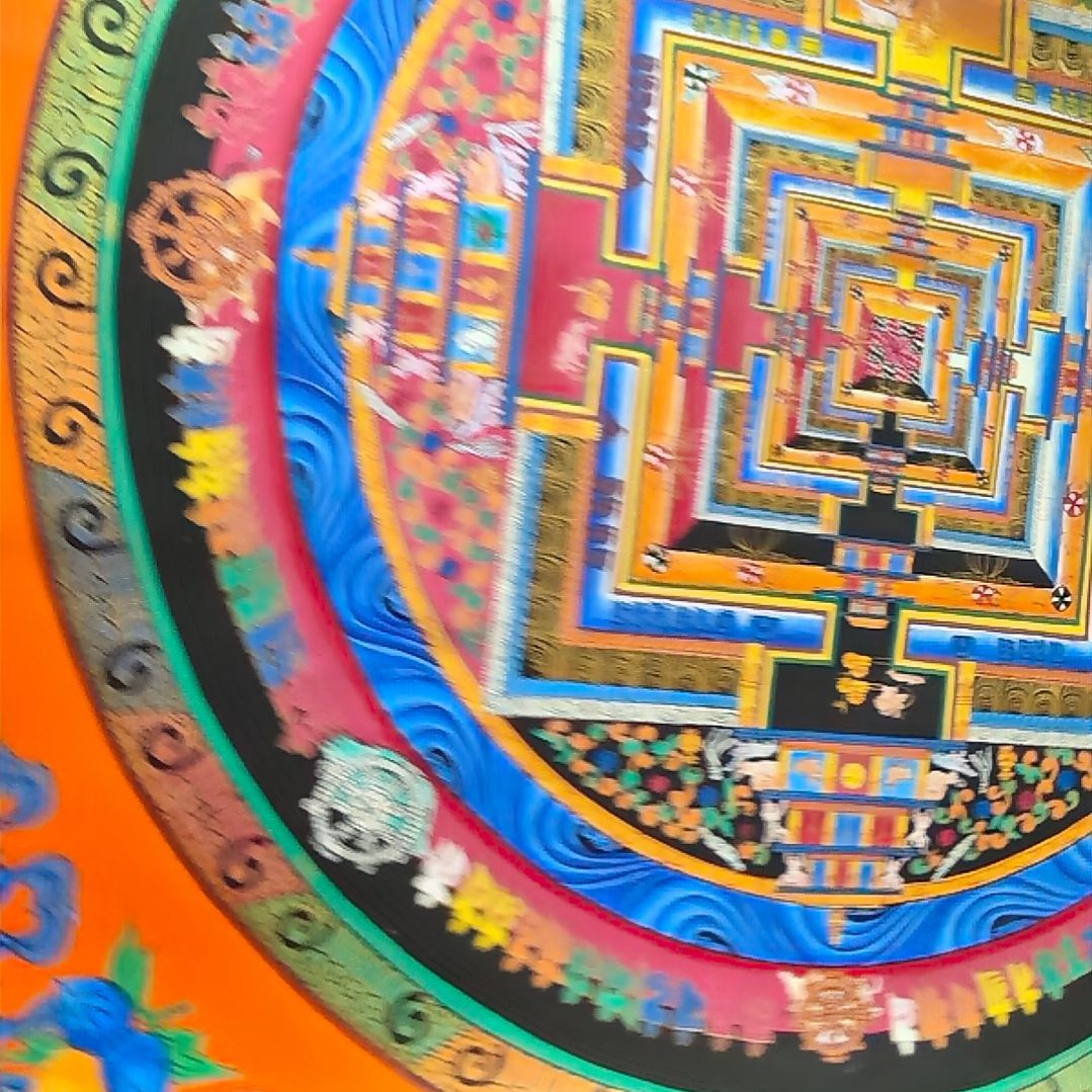 x***8卷轴画橙色时轮坛城