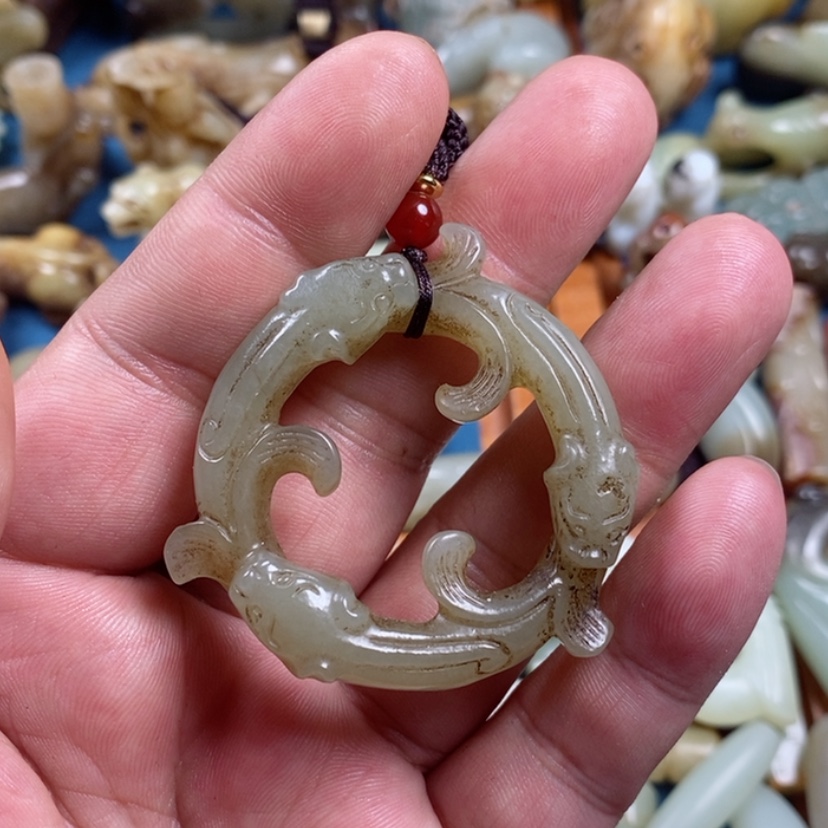 【闪购商品】和田玉挂件未镶嵌快****哥