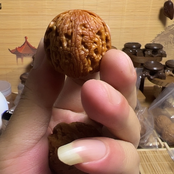 吊坠文玩核桃秦岭苹果圆9号