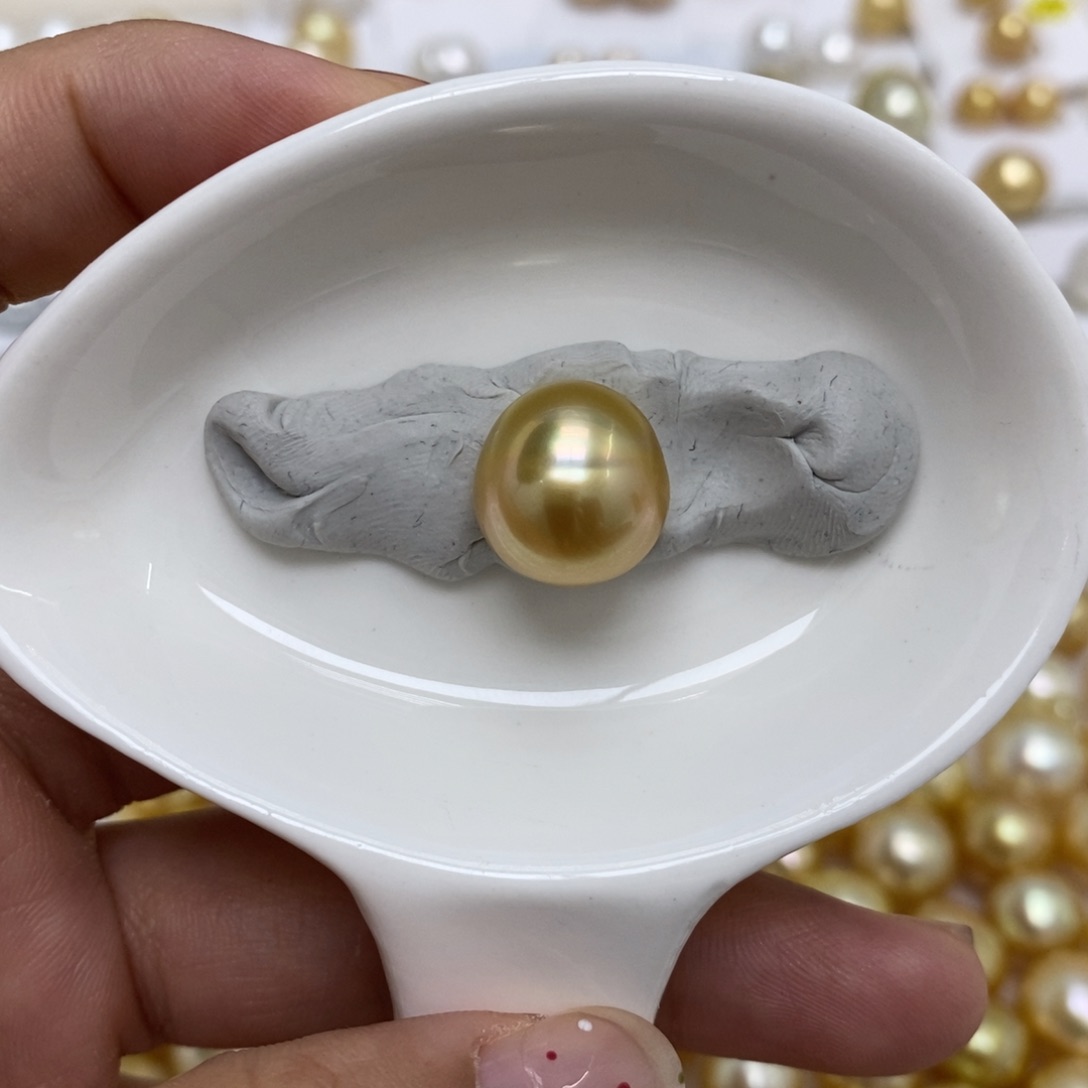 裸珠海水珍珠12.7