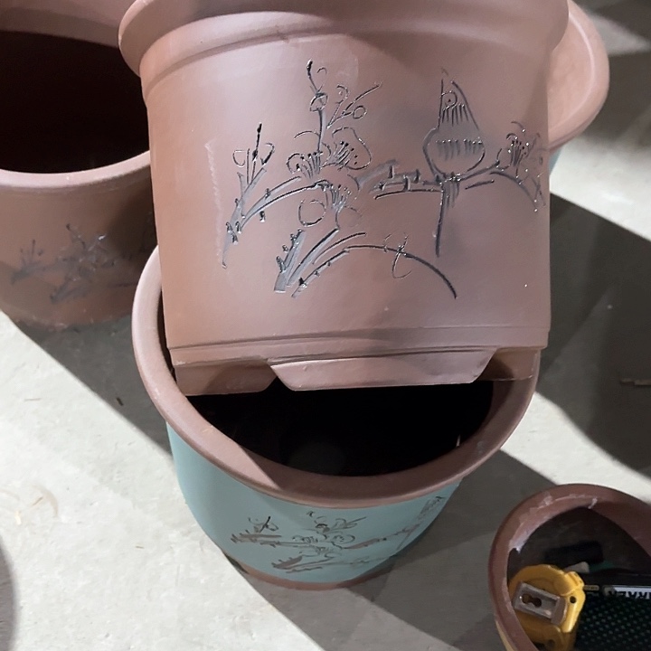 紫砂花盆60-2。 24-20