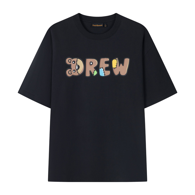 drew house theodore小熊字体短袖T恤 男女同款 DH-HJ2509-BL