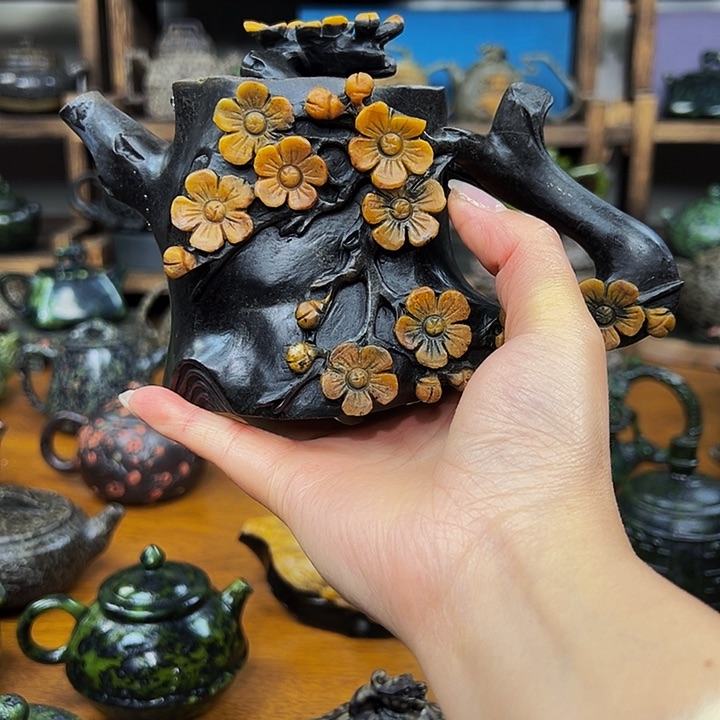 茶空间天然石料冰碛岩梅桩注**见