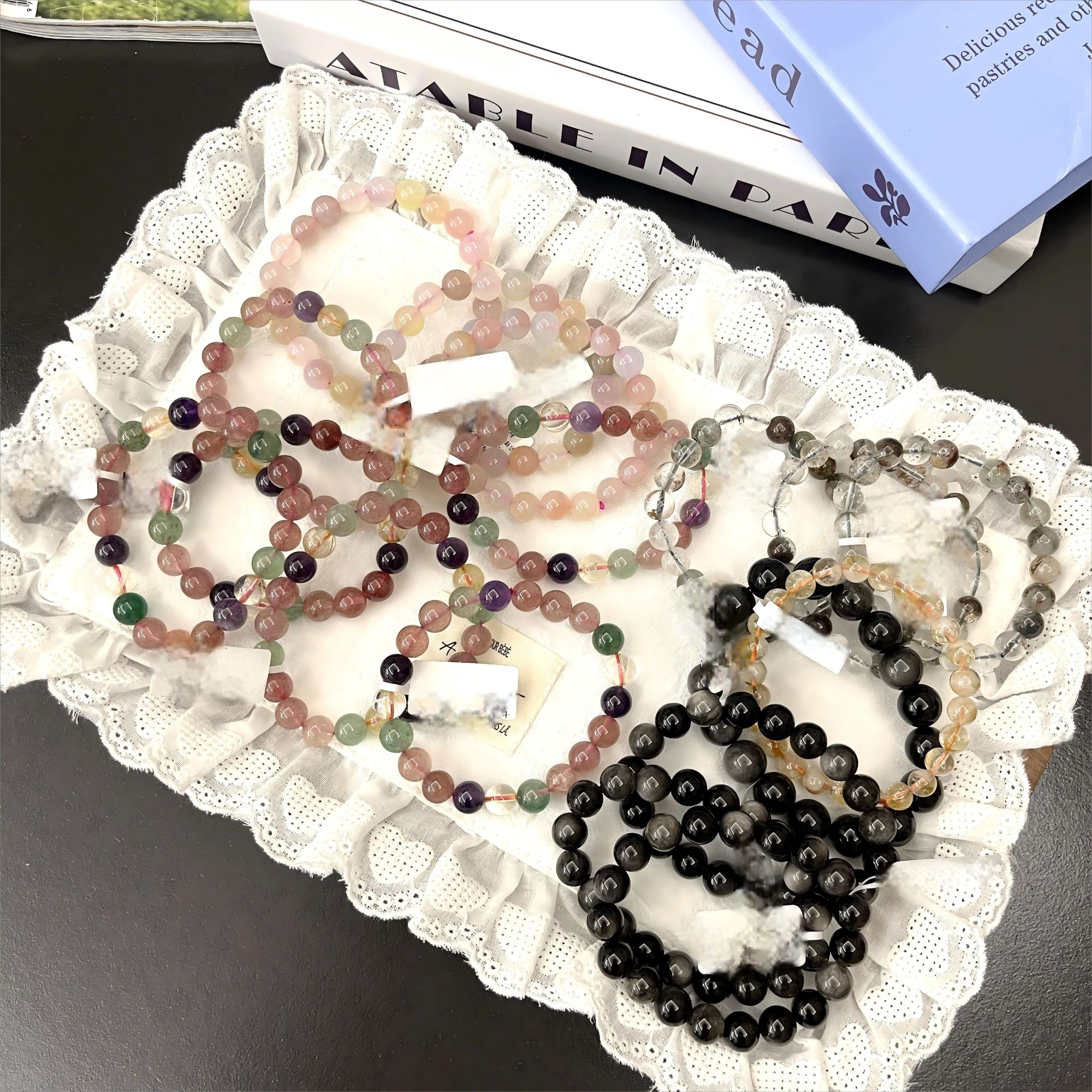 非金属树脂手链 多彩多宝水晶女士时尚饰品