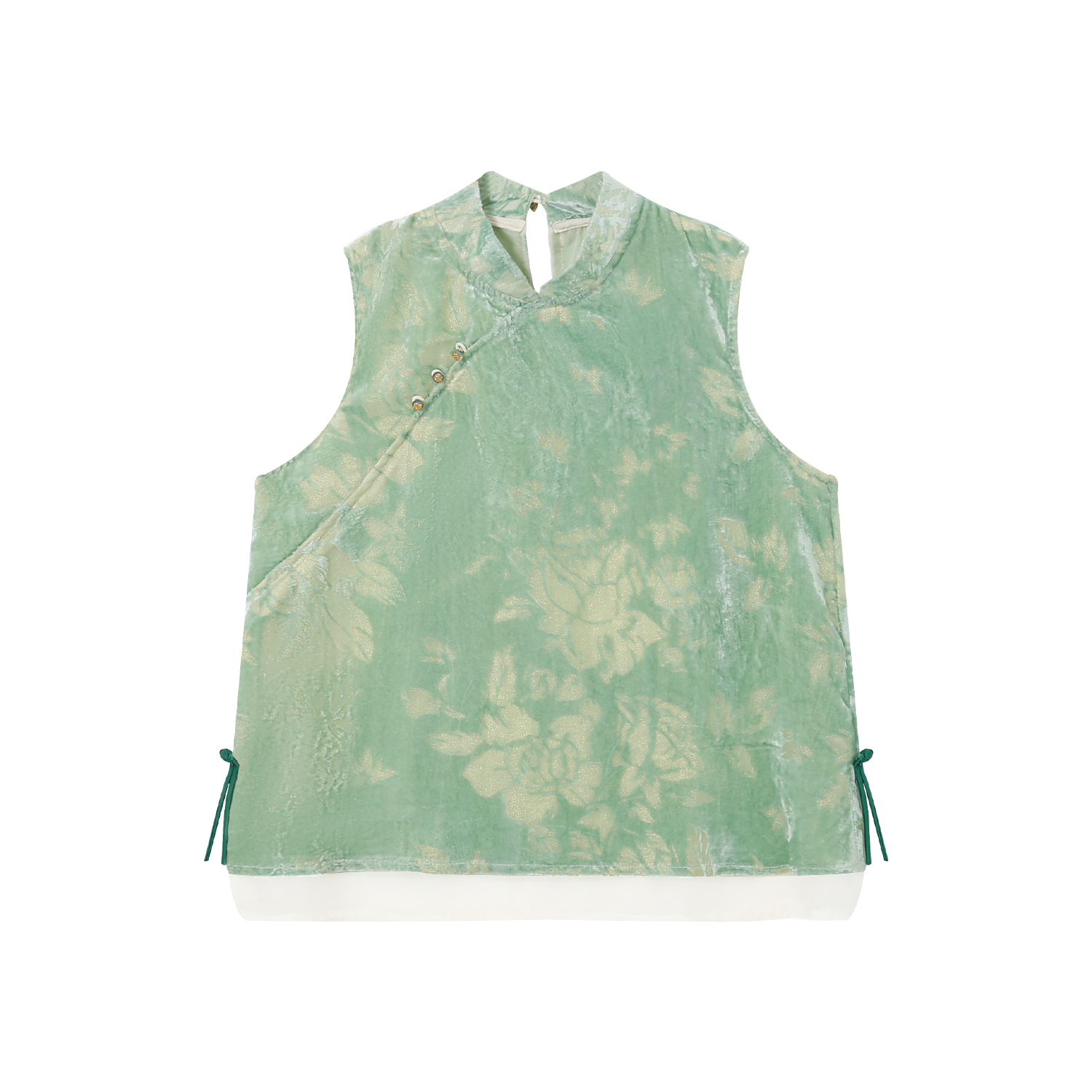 【松烟】印花新中式碎花衬衫提花上衣