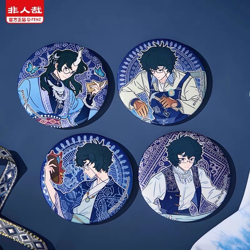 【代拆】非人哉白泽特刊系列Vol.10黔盲盒套装A徽章拍立得B色纸透卡