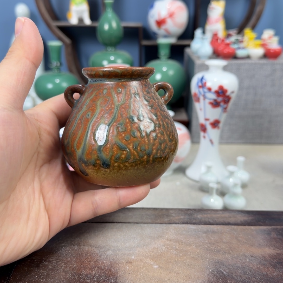 陶瓷手工小花器摆件