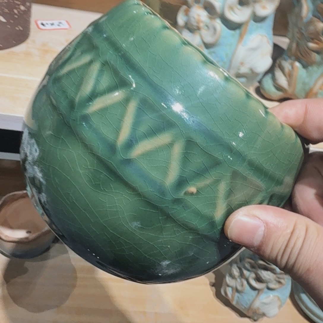紫砂花盆粗陶盆 呀