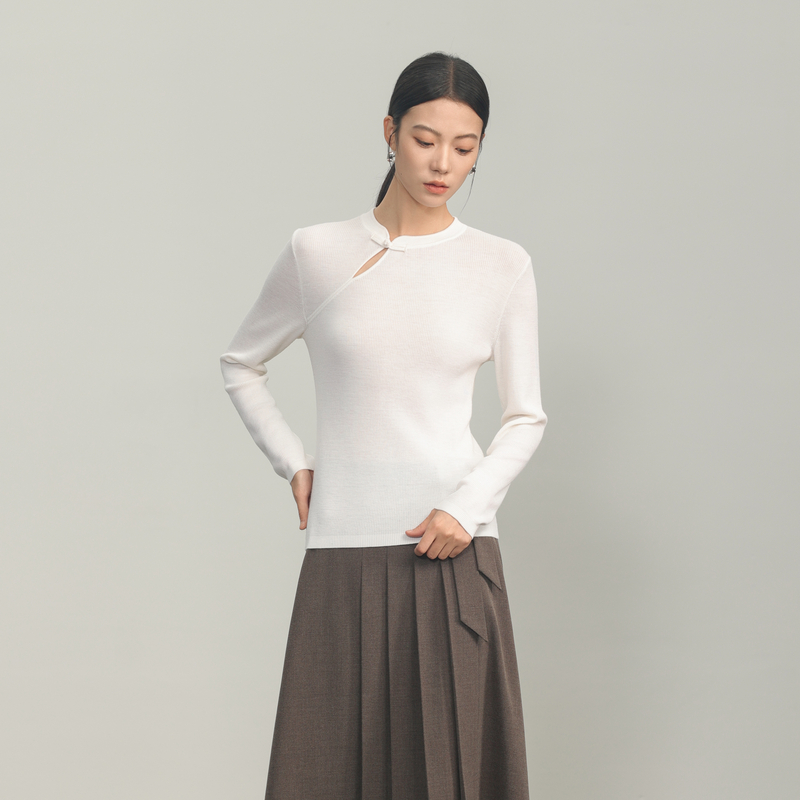 【秋冬上新】黑标BAIZHUO百着毛织毛针织衫AR44MS276