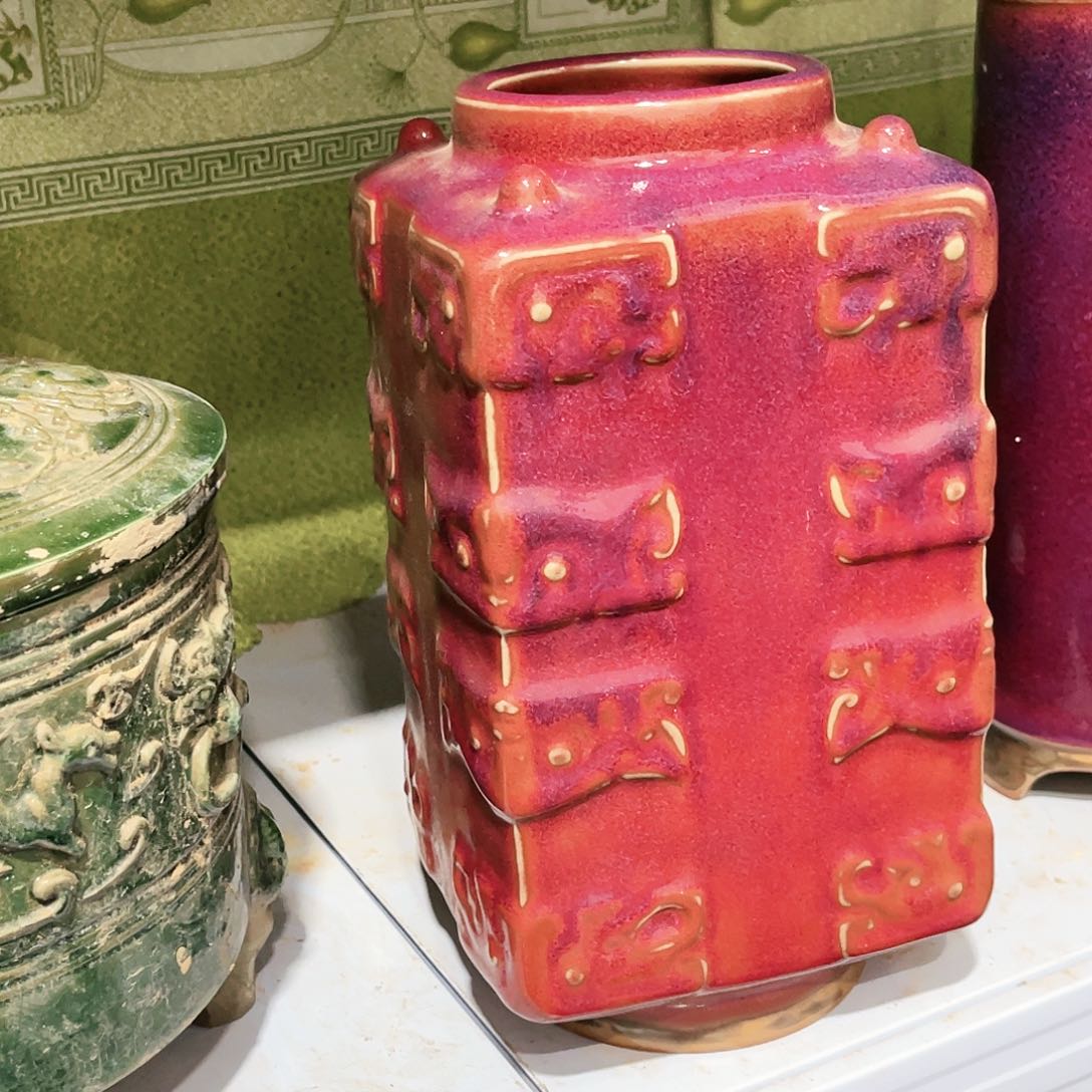 瓦当摆件摆件茶桌茶台陶瓷平**。