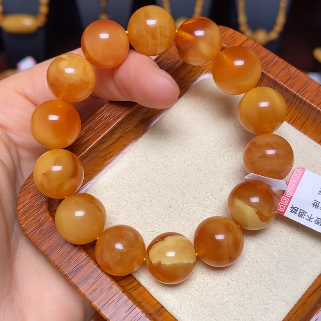 【闪购商品】未镶嵌蜜蜡手链手串