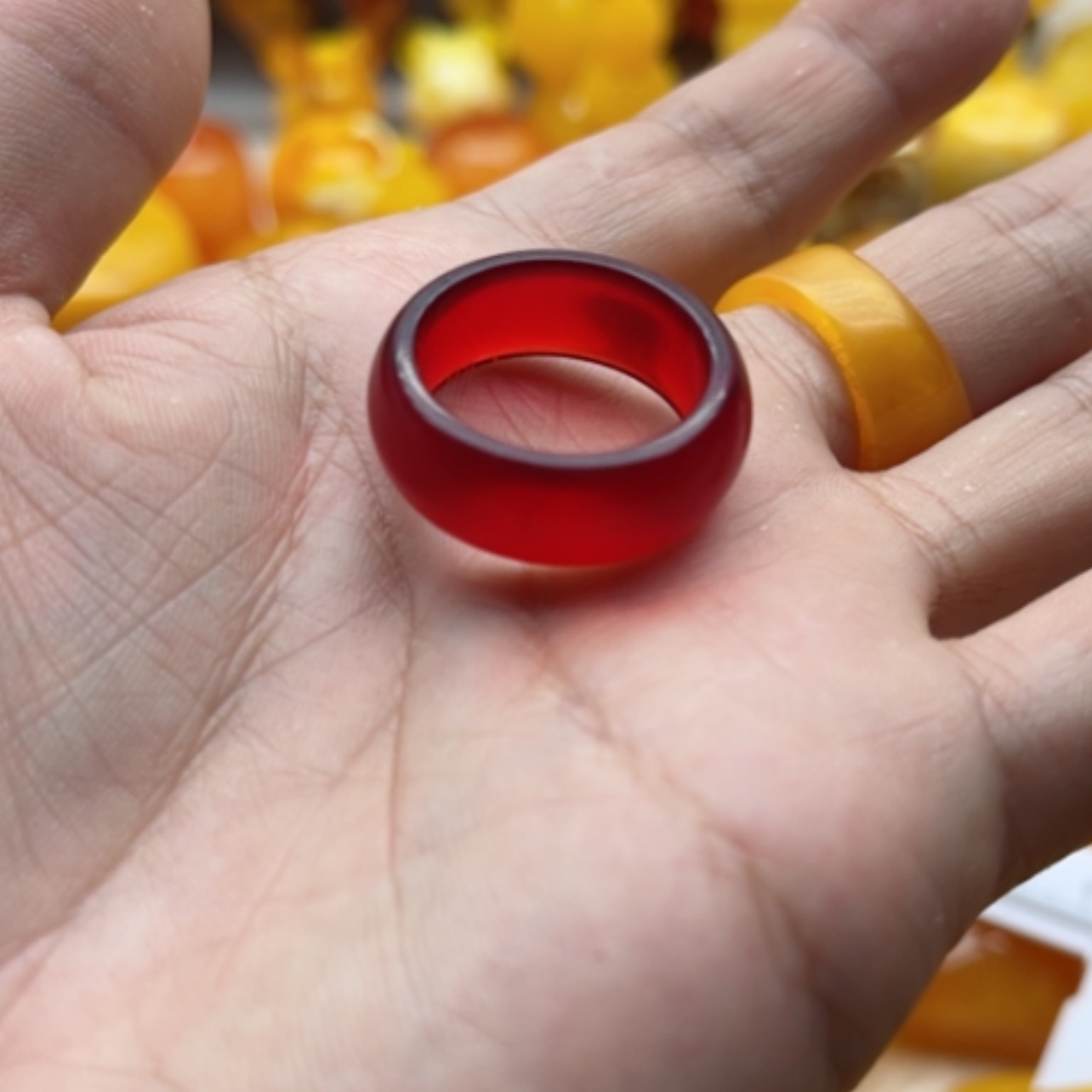 【闪购商品】琥珀手链未镶嵌蜜蜡戒指内卡2 0