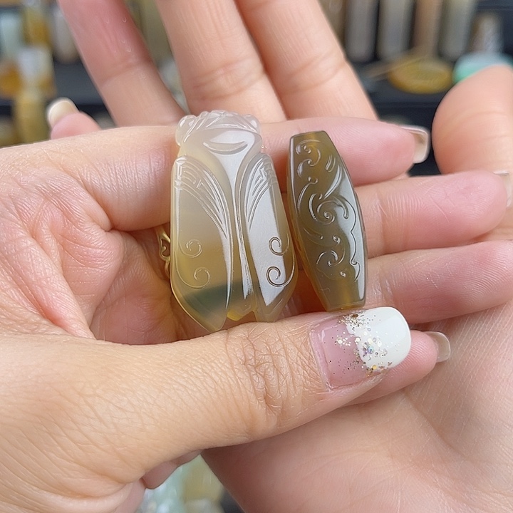 玛瑙手饰未镶嵌挂件