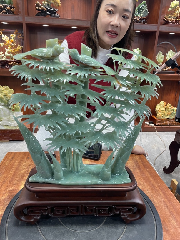 摆件新中式玄关山水摆件办公室摆件