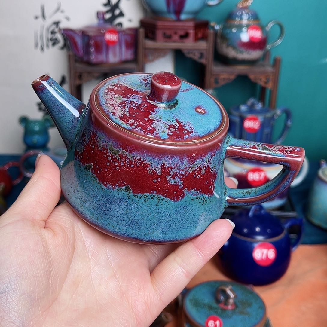 壶孔*钧瓷艺术作品壶