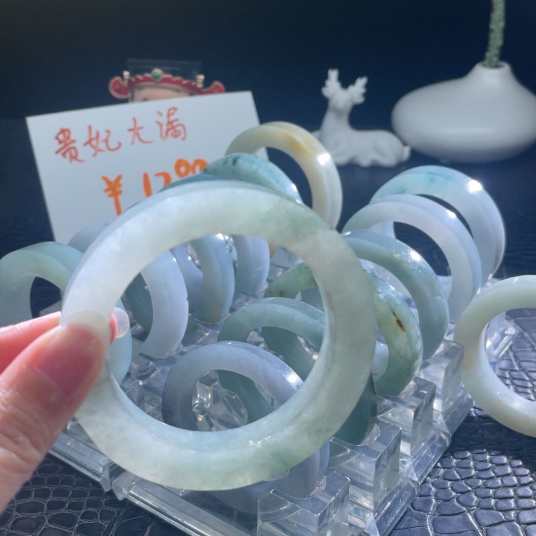 定制翡翠未镶嵌54-56圆条