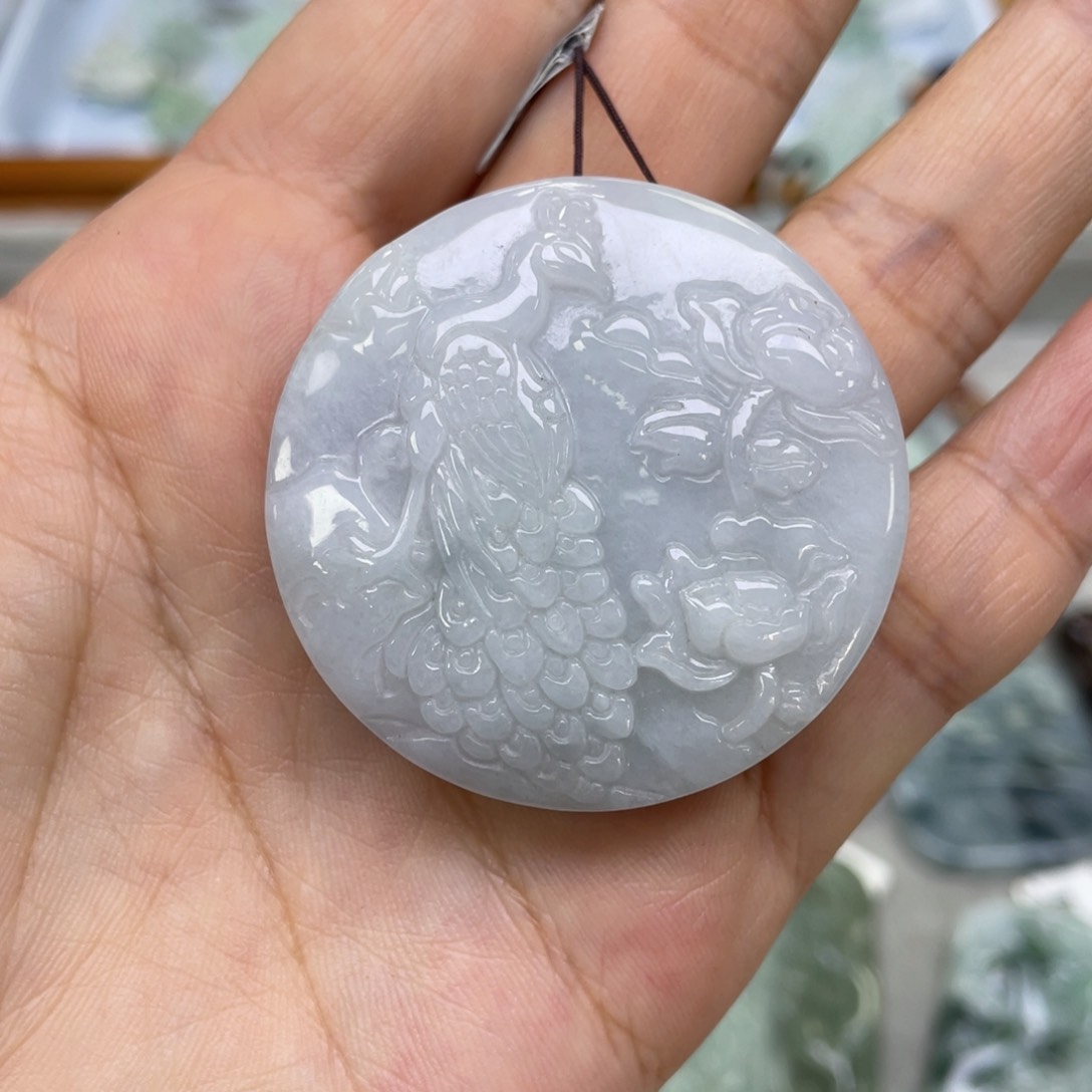 颈饰未镶嵌翡翠凤凰牌